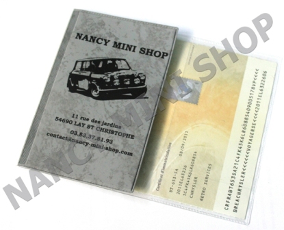 Pochette étui de protection carte grise - NMS3887 - pièces Austin Mini  Cooper - Nancy Mini Shop